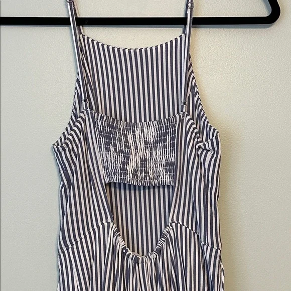 Abercrombie & Fitch Blue & White Striped Romper XS | Summer Beach Mini Romper - Picture 8 of 12